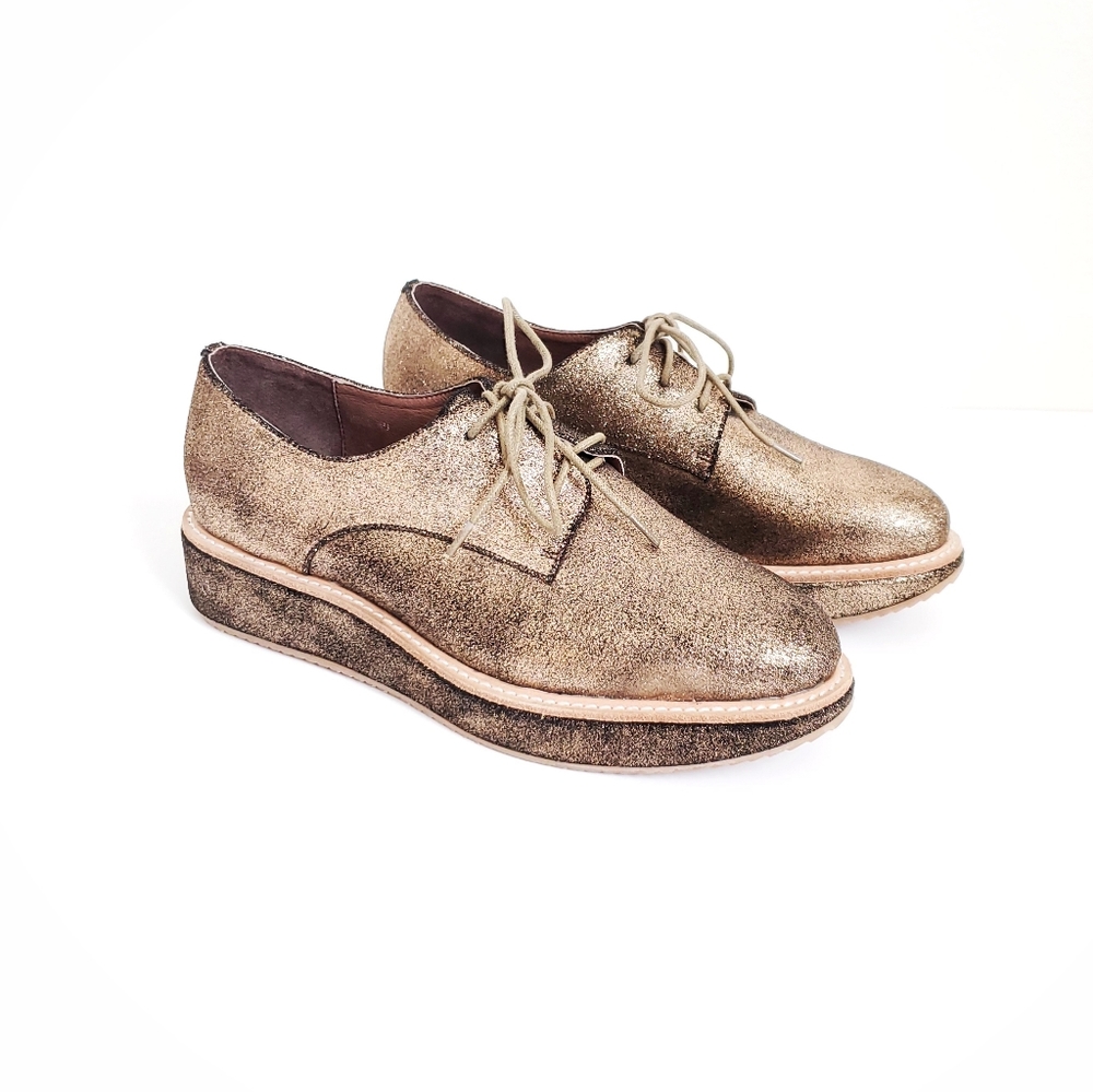 NWOB‼️ANTHRO Antelope Sparkly  platform Shoes